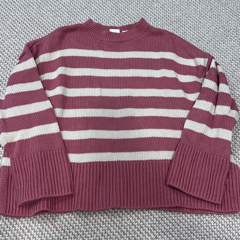 Gap Kids Girls Pink Stripe Sweat Size S